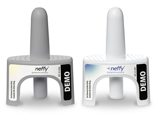 Demo of neffy intranasal epinephrine device